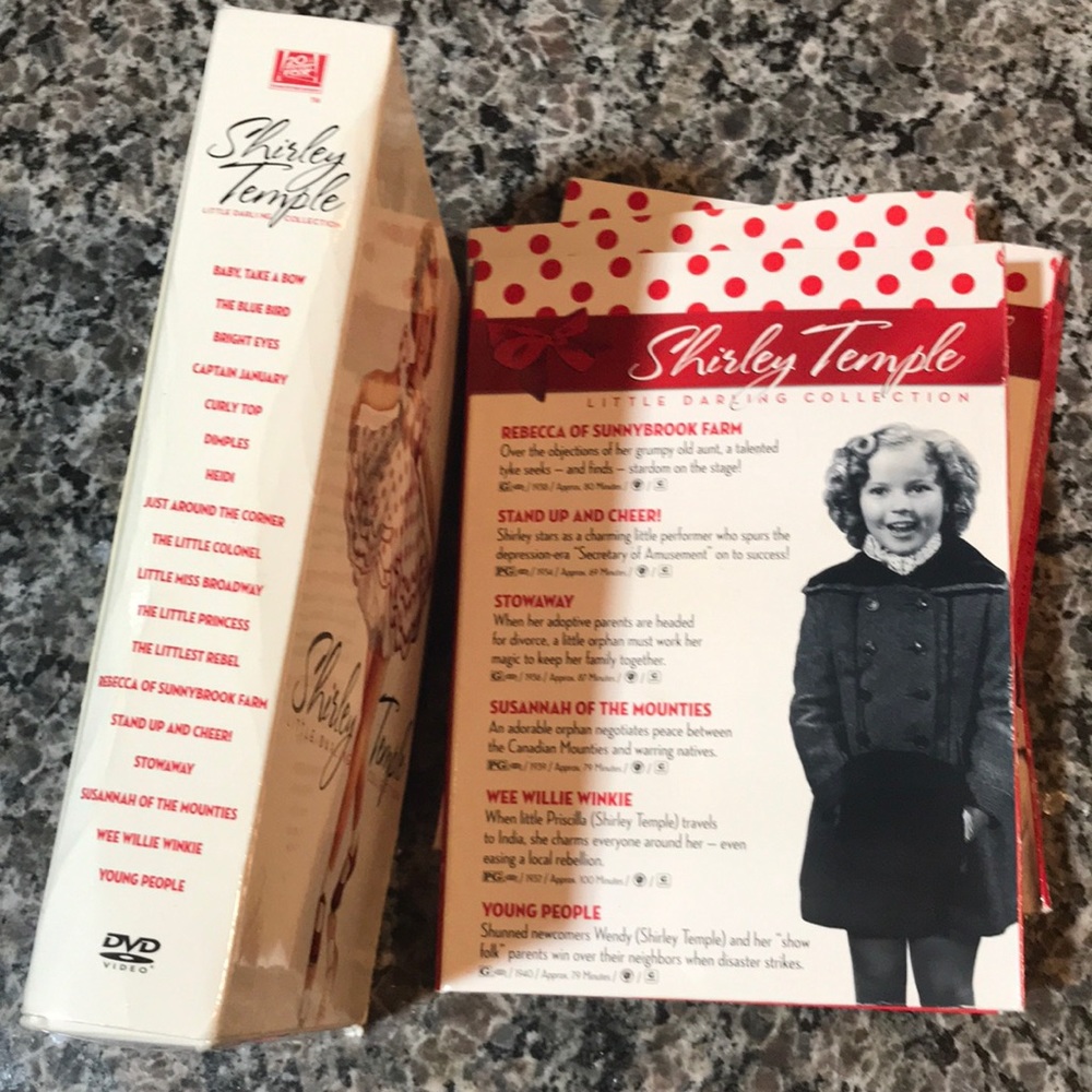 Shirley Temple DVD multiple disc collection from 20th Century Fox